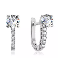 Серьги с английским замком из серебра 94020082