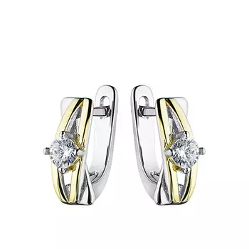 Серьги с английским замком из серебра FYE7666