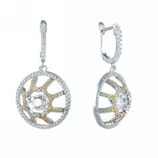 Серьги с английским замком из серебра SE32822A2_SR_001_WG