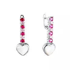 Серьги с английским замком из серебра ZE3230_SR_RUS_SH_001_WG