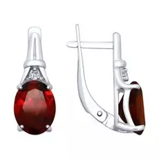 Серьги с английским замком из серебра 92022025