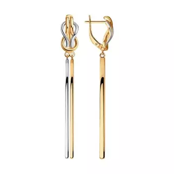 Серьги с английским замком из серебра 93020959