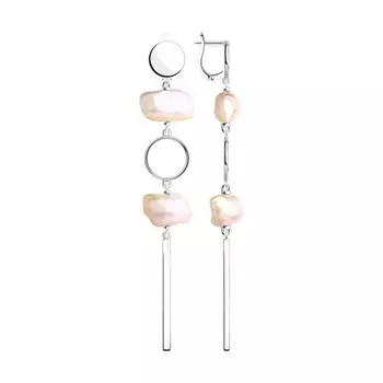 Серьги с английским замком из серебра 92022182