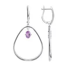 Серьги с английским замком из серебра 92022226