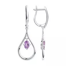 Серьги с английским замком из серебра 92022229