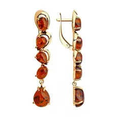 Серьги с английским замком из серебра 93-321-00447-1