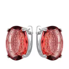 Серьги с английским замком из серебра SET13008E-p