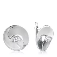 Серьги с английским замком из серебра 05022111-6