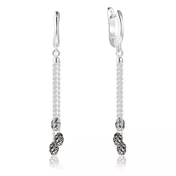 Серьги с английским замком из серебра XOR01144-RdRt