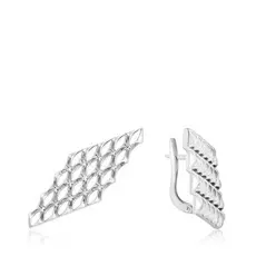 Серьги с английским замком из серебра 00022159-6