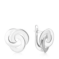 Серьги с английским замком из серебра 00022086-6