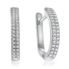 Серьги с английским замком из серебра 94021767