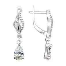 Серьги с английским замком из серебра 94020957