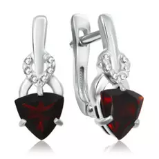 Серьги с английским замком из серебра 92021179