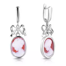 Серьги с английским замком из серебра 0421439849