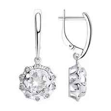 Серьги с английским замком из серебра 92022067