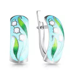 Серьги с английским замком из серебра 31.134 с -1