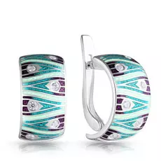 Серьги с английским замком из серебра 3.93.1 с-1