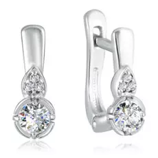 Серьги с английским замком из серебра 89020015