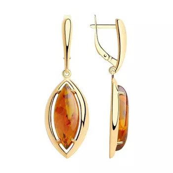 Серьги с английским замком из серебра 83020065