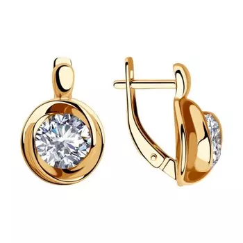 Серьги с английским замком из серебра 93020911