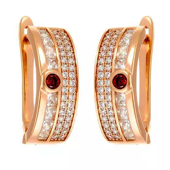 Серьги с английским замком из серебра MP-E00473-X-G-GA-X-W