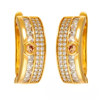 Серьги с английским замком из серебра MP-E00473-X-L-LCh-X-W