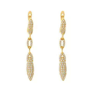 Серьги с английским замком из серебра CZ-E00880-X-L-X-X-W