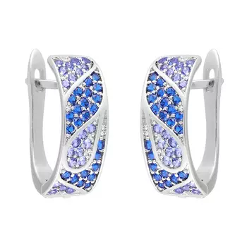 Серьги с английским замком из серебра MP-E00868-X-W-X-X-M1