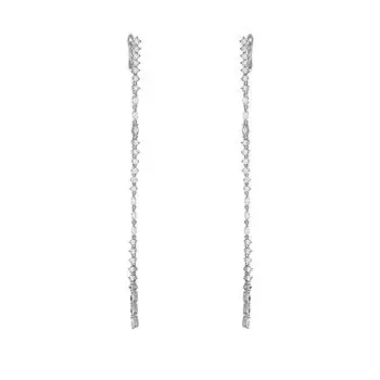 Серьги с английским замком из серебра PD-E669-1-X-W-X-X-W