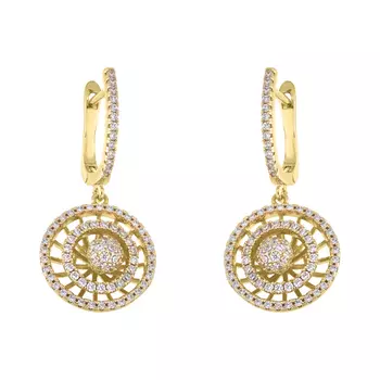 Серьги с английским замком из серебра MP-E01035-X-Y-X-X-W