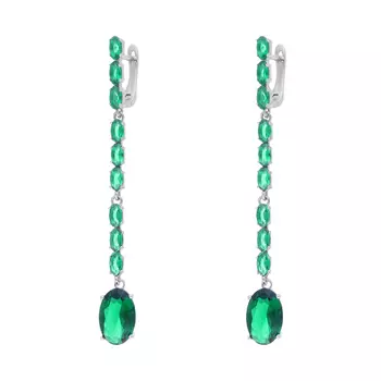 Серьги с английским замком из серебра PD-E00338-X-W-EG-X-X