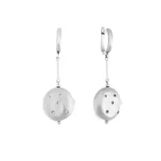 Серьги с английским замком из серебра RB-E315-2-X-W-X-X-W