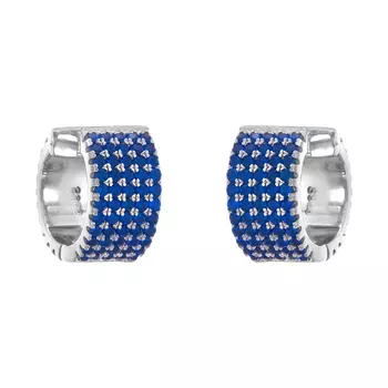 Серьги с английским замком из серебра MP-E00904-X-W-X-X-BL