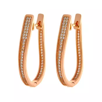 Серьги с английским замком из серебра MP-E01015-X-G-X-X-W