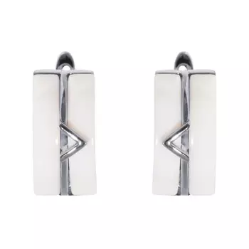 Серьги с английским замком из серебра TC-E00632-W-W-X-X-X