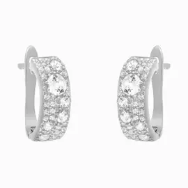 Серьги с английским замком из серебра SL-E00324-X-W-X-X-W