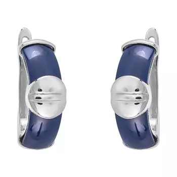 Серьги с английским замком из серебра TC-E00441-Вl-W-X-X-X