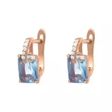 Серьги с английским замком из серебра PD-E00959-X-G-LBG-X-W