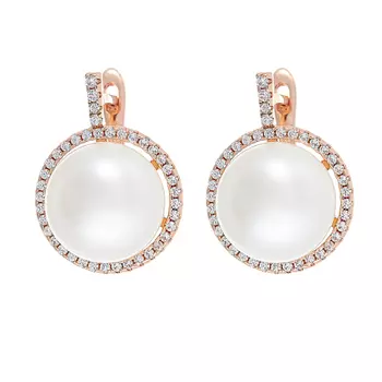 Серьги с английским замком из серебра PI-E00229-X-G-PN-X-W