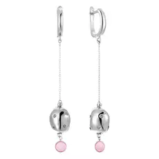 Серьги с английским замком из серебра RB-E366-2-X-W-OR11-X-W