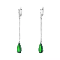 Серьги с английским замком из серебра PD-E00342-X-W-EG-X-W