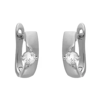 Серьги с английским замком из серебра Cl-E00219-X-W-W-X-X