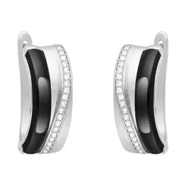 Серьги с английским замком из серебра TC-E00687-B-W-X-X-W