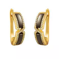 Серьги с английским замком из серебра TC-E00622-BR-L-X-X-W