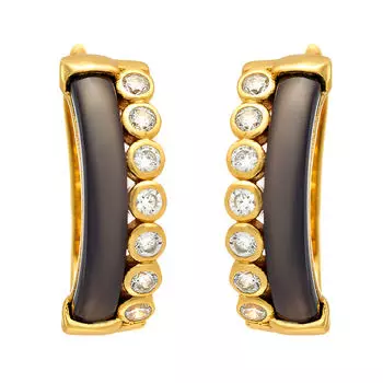 Серьги с английским замком из серебра TC-E00826-BR-L-X-X-W