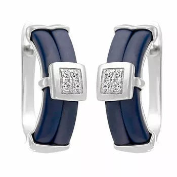 Серьги с английским замком из серебра 0200662-2901000102