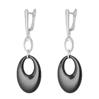 Серьги с английским замком из серебра TC-E01031-B-W-X-X-W