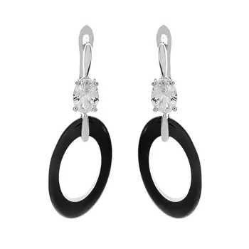 Серьги с английским замком из серебра 0201115-2901010002