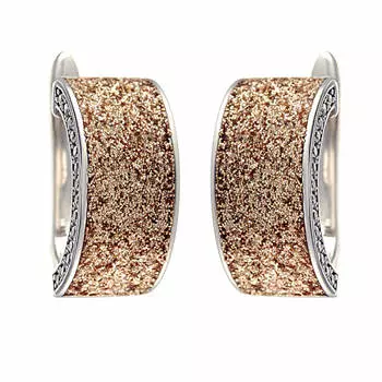 Серьги с английским замком из серебра 1101771-0001980102